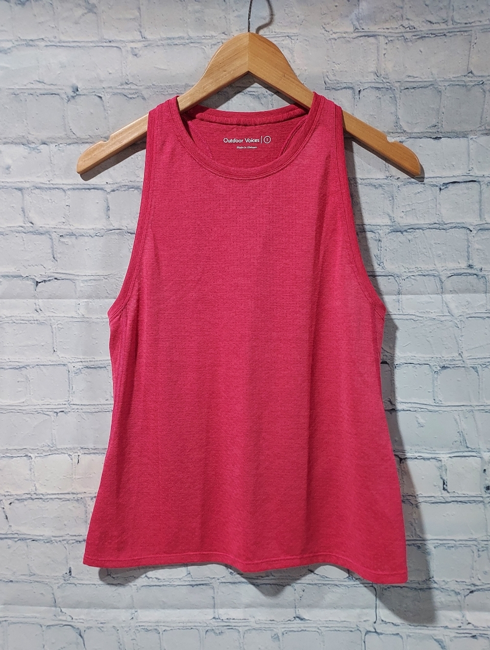 Outdoor Voices Womens Pink Small Tank Top Activewear Workout Crossfit Gym Yoga